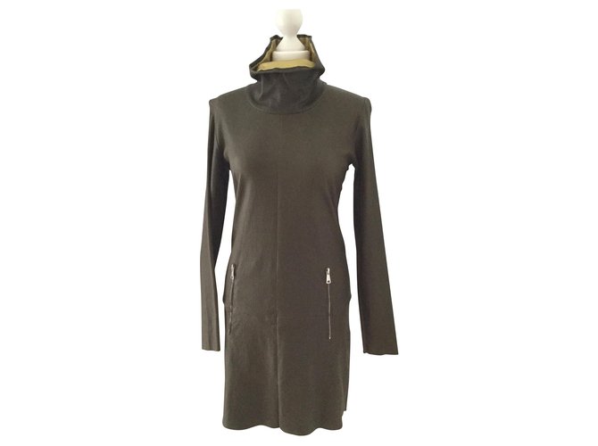 Stouls Dresses Green Leather  ref.151280