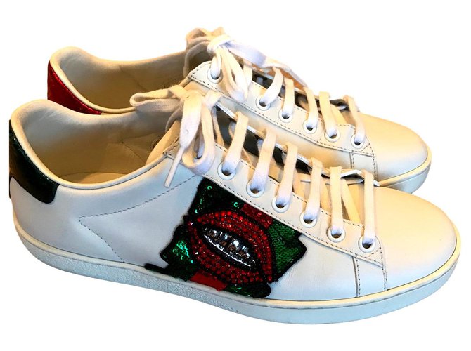 Gucci Ace White Leather  ref.151344