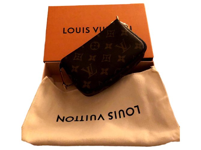 Louis Vuitton PM Dark brown Leather  ref.151370