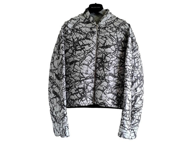 Balenciaga Jackets Grey Polyamide  ref.151376
