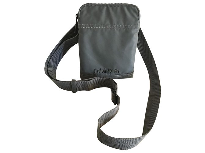Calvin Klein Bags Briefcases Grey Nylon  ref.151380