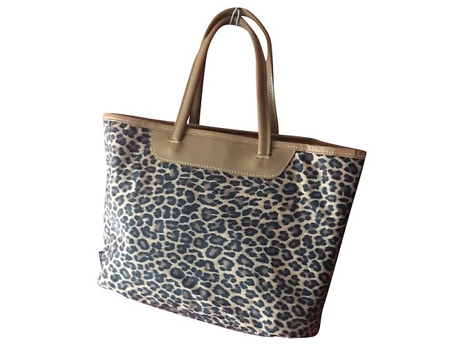 Sac Abaco réversible caramel léopard