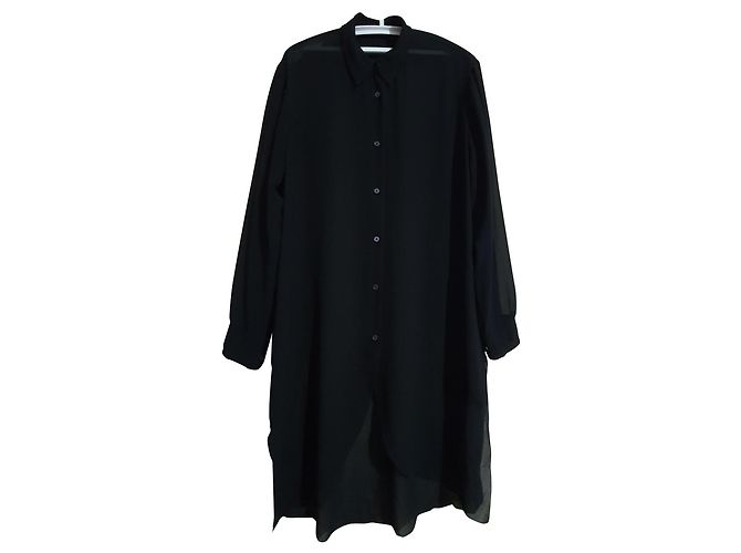 Acne Tunika Hemd Schwarz Polyester