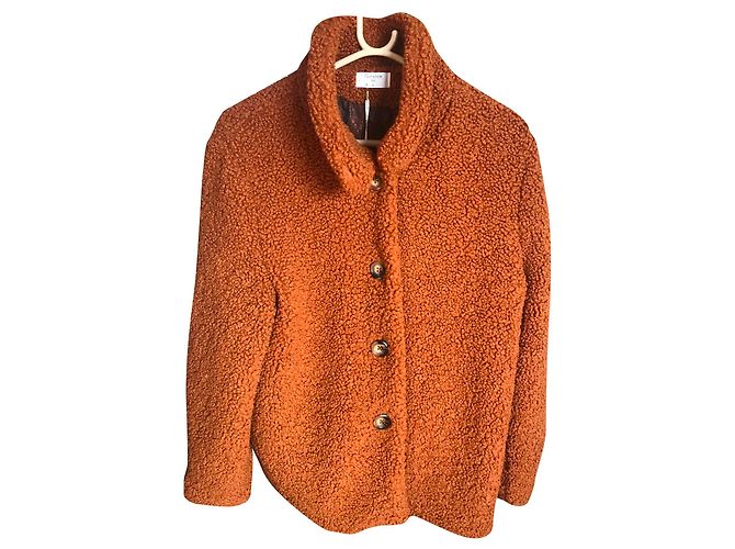 Autre Marque Abrigo de piel marrón Garance Paris Castaño