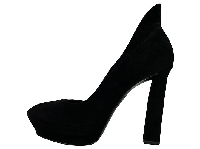 Bottega Veneta Escarpins en daim noirs