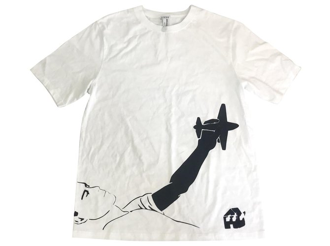 T-shirt Loewe para homem Branco Algodão  ref.151474