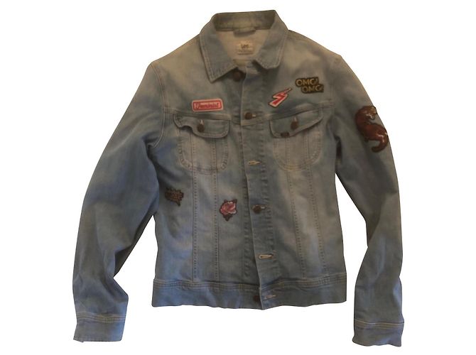 Autre Marque Lee Denim Jacket Light Blue Oversized