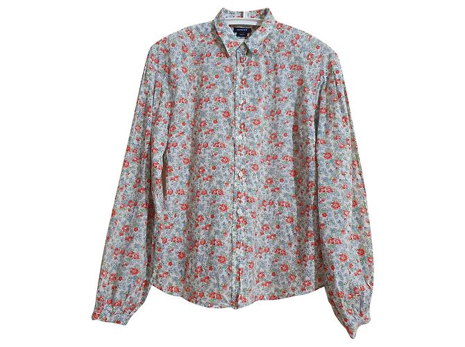 Autre Marque Camisa Gant de algodão com flores Multicor