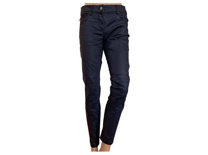 Autre Marque Stefanel Jeans aus Denim Schwarz Blau Größe 27