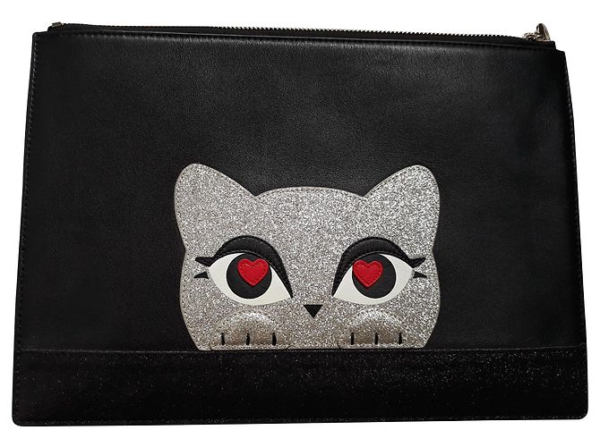 Clutch Karl Lagerfeld Choupette Lover Nera Nero
