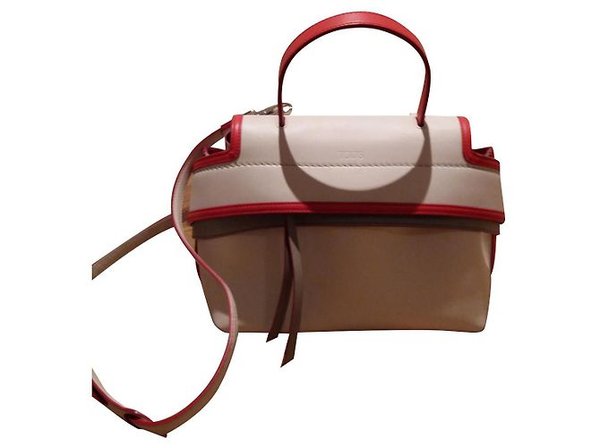 Bolsa de mão Tod's em couro bege