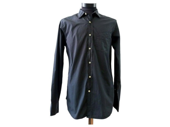 Autre Marque chemises Coton Noir  ref.151636