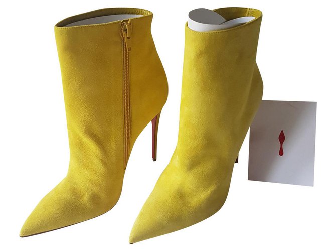 Christian Louboutin Ankle Boots Yellow  ref.151638