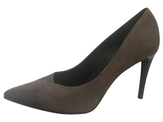 Kennel & Schmenger Taupe heels Patent leather Nubuck  ref.151639