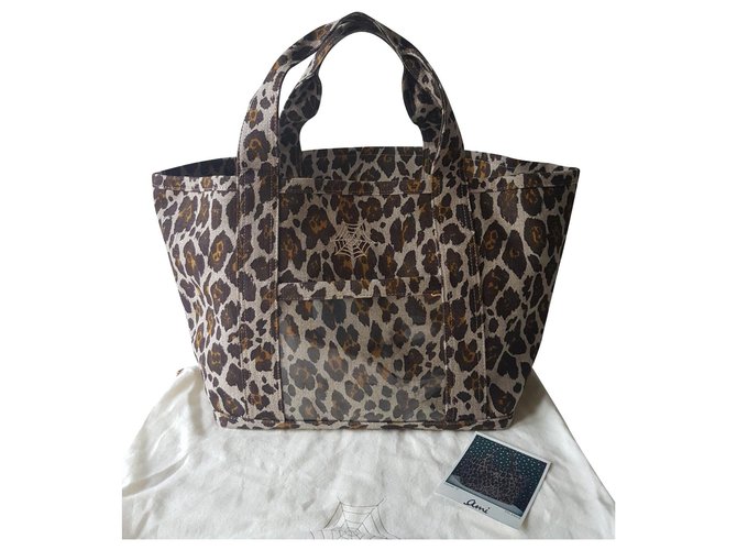 Charlotte Olympia Totes Leopard print Cloth  ref.151667