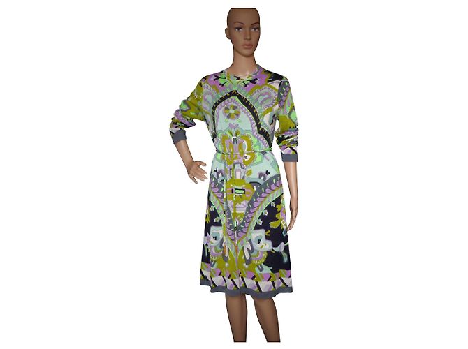 Leonard Wool Dress Multicolour Multiple colors