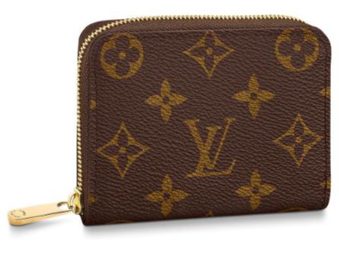 Louis Vuitton Zippy coin purse new Brown Leather  ref.151761