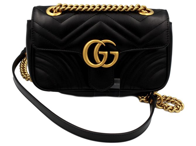 Gucci Handbags Black Leather  ref.151797