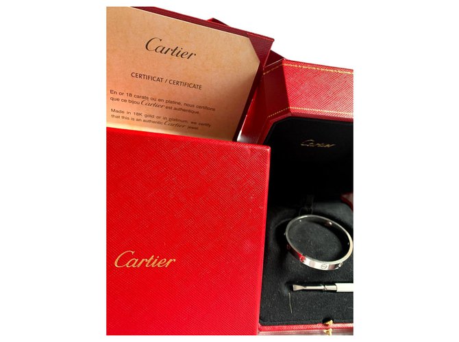 Cartier Love Silvery White gold  ref.151821