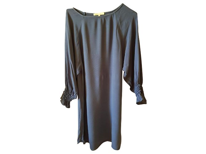 Maje Kleid dunkelblau aus Viskose Größe 36