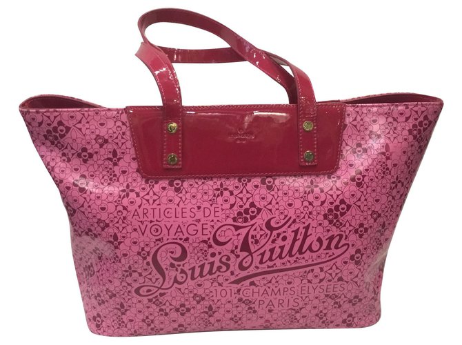 Louis Vuitton Handbags Fuschia Plastic  ref.151867