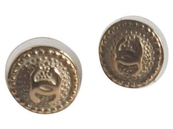 Chanel Earrings Golden Steel  ref.151958