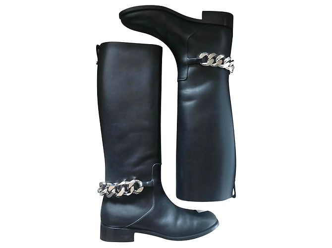 Givenchy riding boots Black
