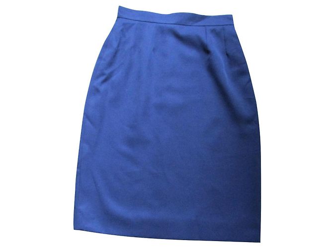 GIVENCHY, marineblauer Bleistiftrock, 38.