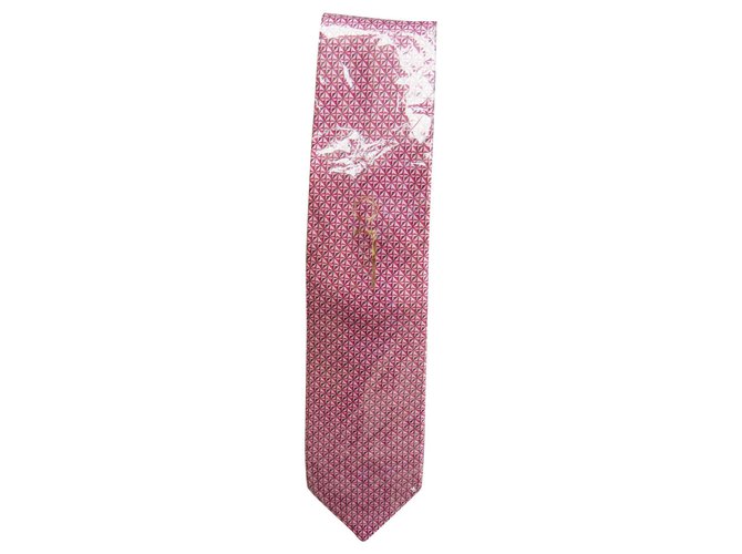 Autre Marque cravatta Zilli nuova condizione Rosa Seta  ref.152038