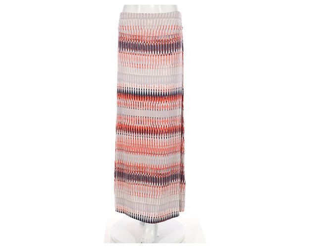 Gonna lunga multicolore Cynthia Rowley in rayon
