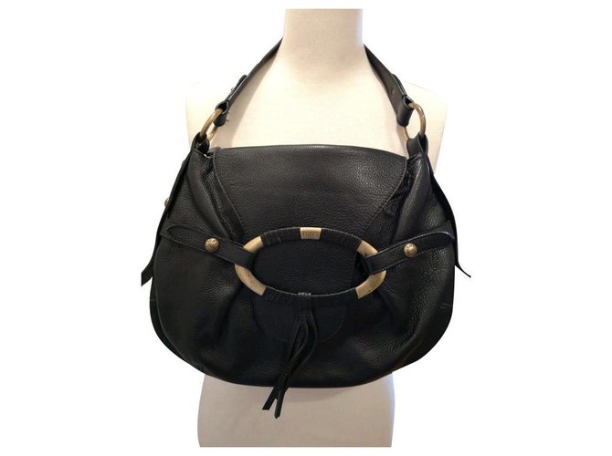 Tod's Handbags Black Leather  ref.152056