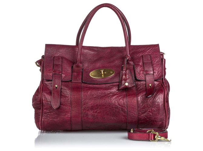 Mulberry Cartella Bayswater in pelle di gelso rosso  ref.152308