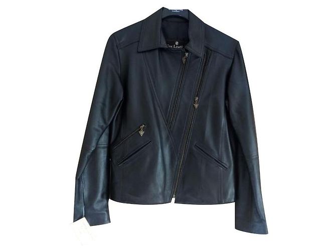 Autre Marque Perfecto schwarze Lederjacke