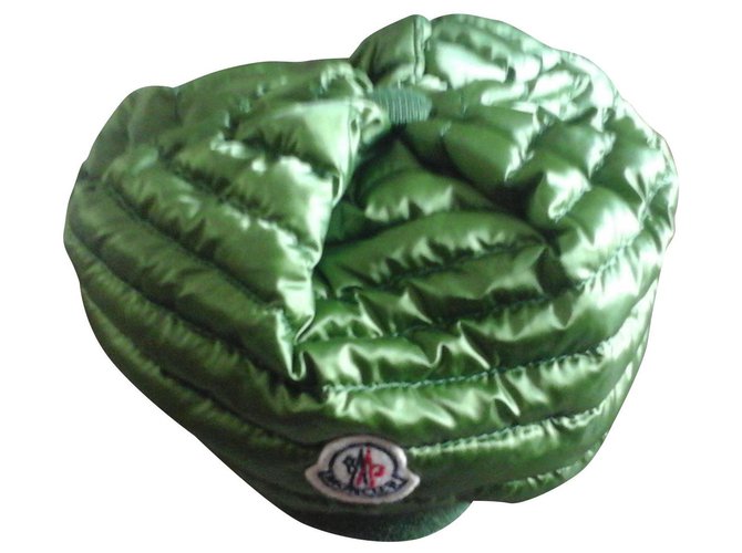 Moncler chapéu de penas Verde escuro  ref.152502