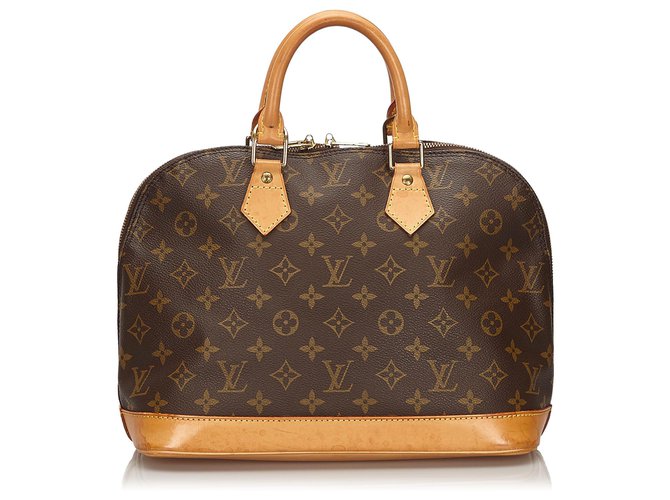 Louis Vuitton Brown Monogram Alma PM Marrone Pelle Tela  ref.152543