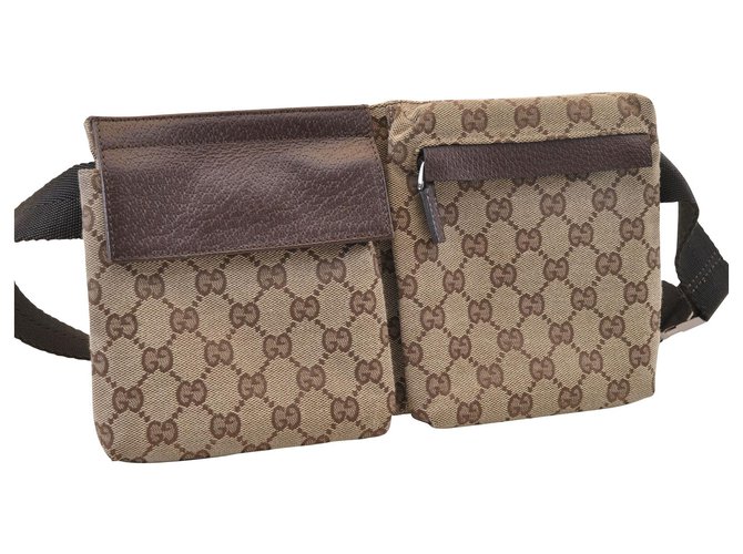 Gucci Waist bag Brown Cloth  ref.152654