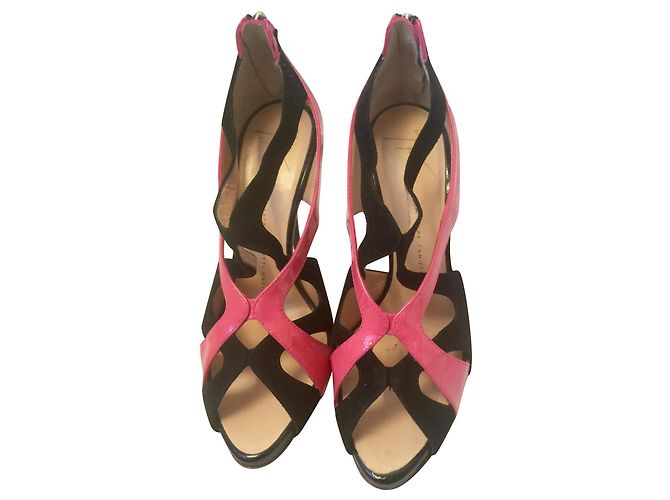 Giuseppe Zanotti Escarpins vernis et daim Noir