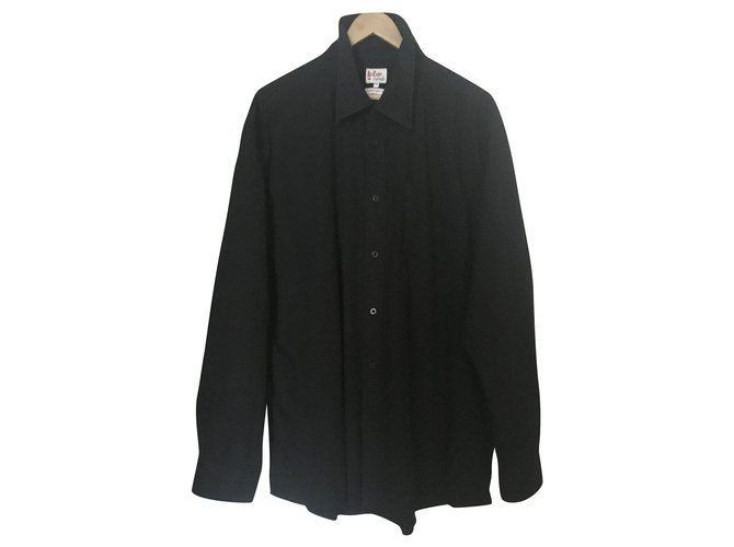 Autre Marque chemises Coton Noir  ref.152676