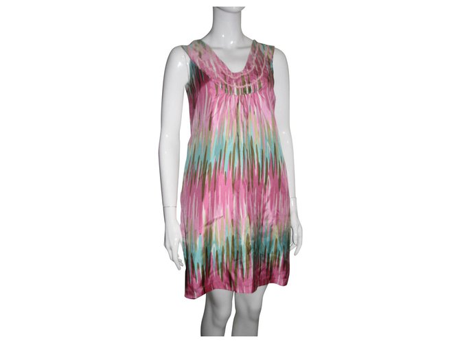Milly Vestido de seda exclusivo Multicolor  ref.152685
