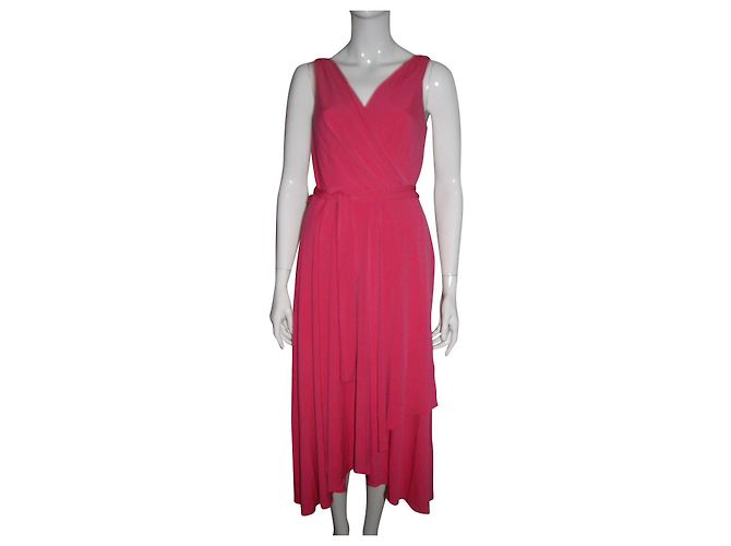 Dkny Asymmetrisches Kleid Rosa Pink