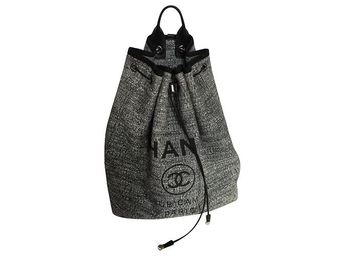 Chanel Deauville Black White Grey