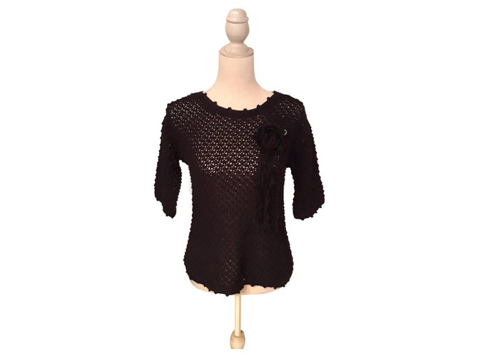 Ba&Sh Knitwear Black Cotton  ref.152761