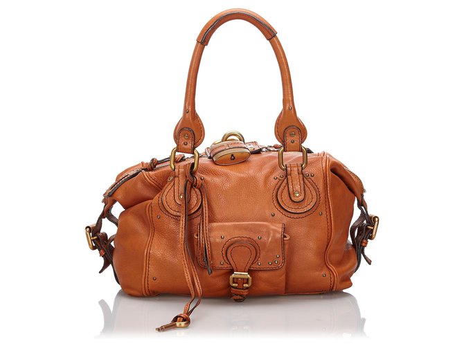Chloé Chloe Brown Leather Paddington Handbag  ref.152828