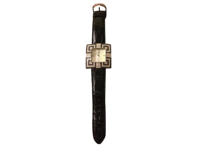 Autre Marque Fine watches Black Leather  ref.152881