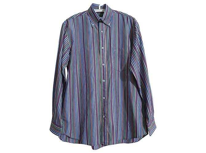 Autre Marque Camisa listrada Paul & Shark de algodão Multicor