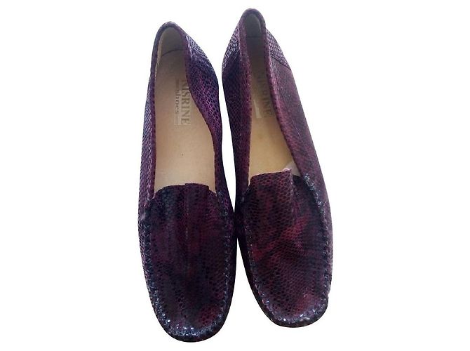 Autre Marque mocassini bordeaux da donna