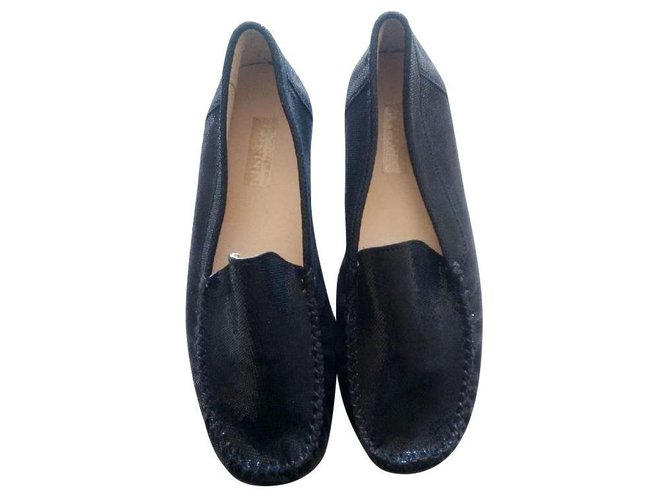 Autre Marque loafers for women in black Stella Leather  ref.152942