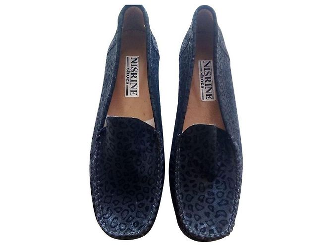 Autre Marque mocassins noir coquillage pour femme