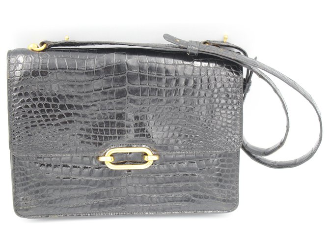 Hermès Handbags Black Leather  ref.152954