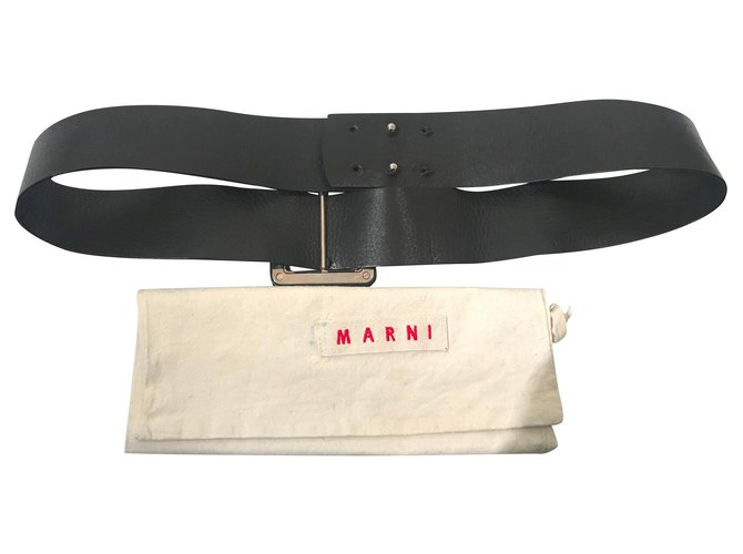 Marni Belts Black Leather  ref.152998